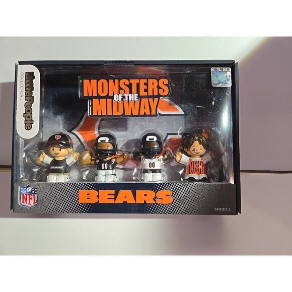 Fisher-Price Little People Collector NFL- CHICAGO BEARS -Exclusive Set NEW - Picture 4 of 11